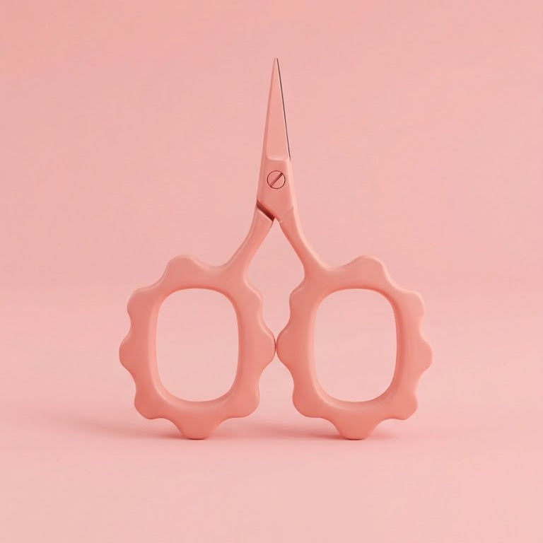Mini Flowers Embroidery Scissors - Light Pink