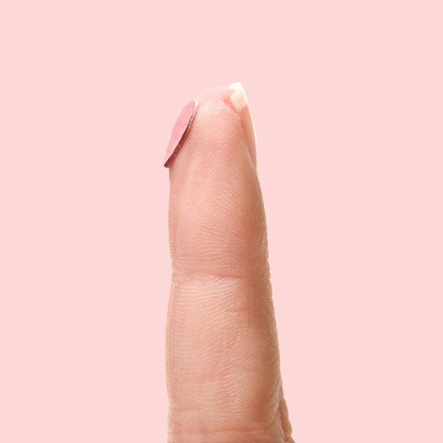 SOHMO Adhesive Finger Protectors - Heart-Shaped Thimble Pads, Pack of 32